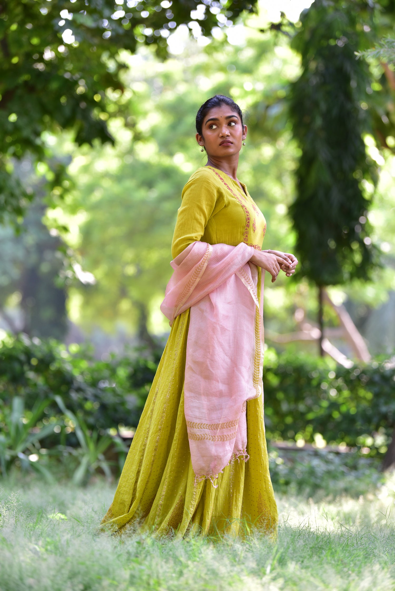 cora mist green kurta set_twin love_erui