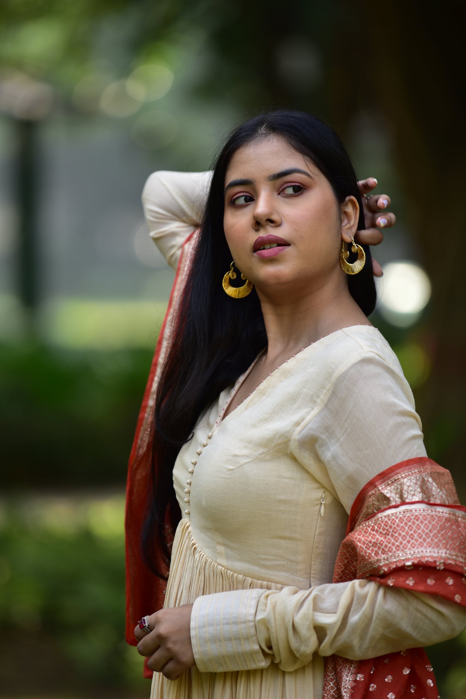 v-neck-churidar-sleeves-cotton-anarkali-kurta